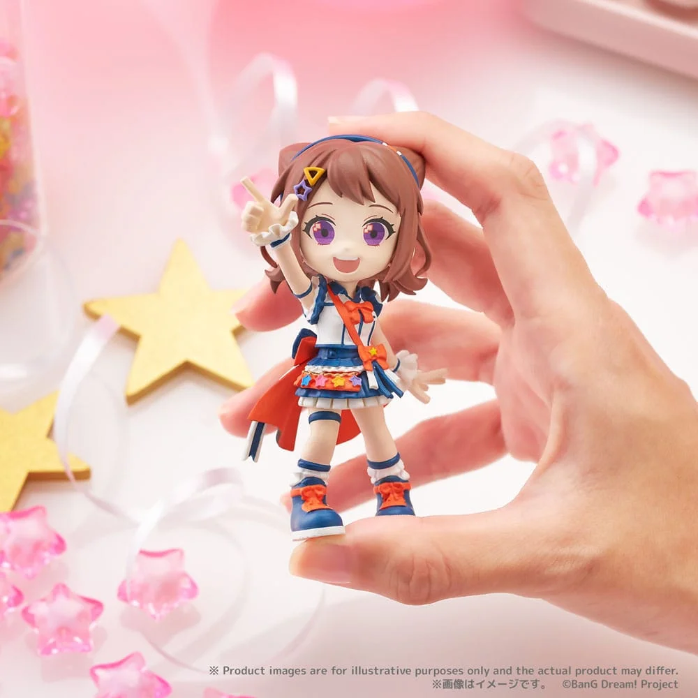 BanG Dream! Poppin'Party PalVerse PVC Figures 9 cm Blind Box - 1 Unidade Aleatória
